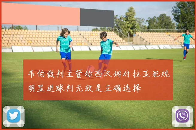 韦伯裁判主管称西汉姆对拉亚犯规明显进球判无效是正确选择